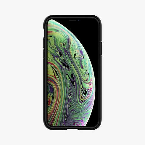 064CS24872 - iPhone XR Case Liquid Air in Black showing the back